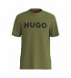 HUGO T-shirt Dulivio zielony