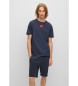 HUGO T-shirt Diragolino blu navy