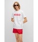 HUGO T-shirt Dulivio biały