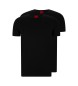 HUGO 2er-Pack schwarze runde T-Shirts