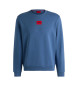 HUGO Pull polaire bleu  coupe rgulire