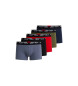 HUGO Pack 5 Bóxers Logo Cintura azul, verde, rojo, negro