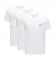 HUGO Pack de 3 camisetas interiores blanco