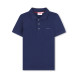 HUGO Polo in piqué blu