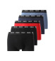 HUGO Lot de 5 slips lastiques en coton avec logos sur la ceinture