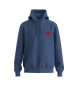 HUGO Sweat polaire zipp bleu