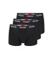 HUGO 3 Pack 3 Logo Boxer Stretch noir