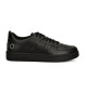 HUGO Kilian Leder Sneakers schwarz