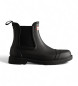 Hunter Commando Chelsea ankle boots black