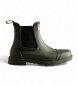 Hunter Commando Chelsea Boots grün