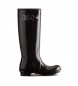 Hunter Oryginalne buty Tall Gloss w kolorze czarnym