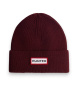 Hunter Set di cappello e sciarpa bordeaux