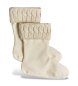 Hunter Calzini 6 Stitch Cable Short bianco sporco