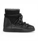 Inuikii Botas de Pele Classic Wedge preto