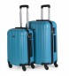 ITACA Ensemble de bagages rigides à 4 roues 771115 turquoise