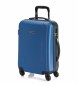 ITACA Short Travel Cabin Hard Case 4 Wheeled Trolley 71150 blue, anthracite -55x38x20cm