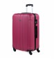 ITACA Duża walizka podróżna XL 4 koła 771170 Strawberry -73x48x28cm