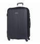 ITACA Large Travel Suitcase XL Rigid 4 Wheels T71570 Black -76x49x30cm