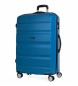 ITACA 4-wielige reiskoffer Large XL T71670 blauw -77x48x29cm