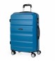 ITACA Togi potovalni kovček na 4 kolesih T71660 Blue -61X44X26Cm