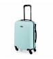ITACA 71150 Turquoise Rigid Travel Cabin Suitcase -55x38x20cm