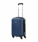 ITACA Twarda walizka podróżna na 4 kółkach, niebieska