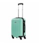 ITACA 4-hjulig hård resväska med kabinväska grön