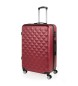 ITACA Large suitcase Diamond maroon