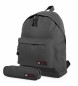 ITACA Backpack and Tote Bag Grey -31x43x14cm
