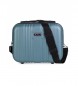 ITACA Large ABS Hard Shell Travel Toilet Bag T71535 Blue -33x26x14cm