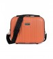 ITACA Large ABS Hard ABS Travel Toilet Bag T71535 Orange -33x26x14cm