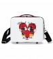 Joumma Bags ABS Mickey & Minnie love vit necessär -29x21x15cm