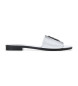 Just Cavalli Scarpa silver leather sandals