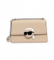 Karl Lagerfeld Firkantet beige taske