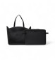 Karl Lagerfeld Bolso de piel Essentials negro