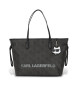 Karl Lagerfeld Bolso Shopper monograma negro