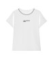 Karl Lagerfeld T-shirt drapeada com logtipo branco