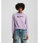 Karl Lagerfeld Essential Sweatshirt with Logo lilac