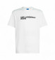 Karl Lagerfeld Camiseta logotipo blanco