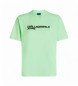 Karl Lagerfeld T-shirt vert avec logo