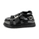 Karl Lagerfeld Sandales en cuir noir
