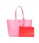 Lacoste Anna Reversible Handtasche rosa, rot