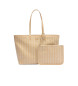Lacoste Bolso Tote Zely Mediano Monograma beige