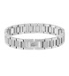Lacoste Metropole silver plated link bracelet