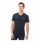 Lacoste T-shirt V marinblå