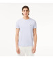 Lacoste T-shirt de algodão Pima azul claro