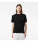 Lacoste Zwart T-shirt met klassieke snit