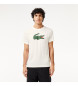 Lacoste Ultratrockenes weißes Sport-T-Shirt