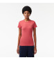 Lacoste T-shirt med smal passform rosa