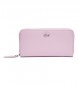 Lacoste L Zip Brieftasche rosa - 20x10,5x3,5cm